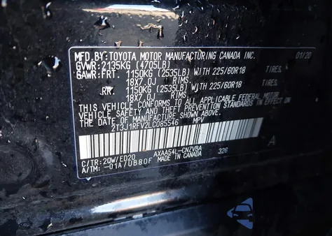 2020 Toyota Rav4 Trd Off-Road from USA, damaged, VIN 2T3J1RFV2LC085546